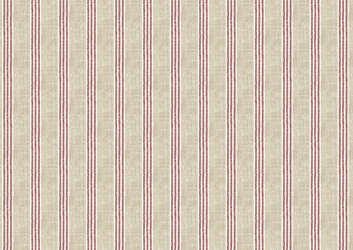 Emily Bond George Stripe Print, Red - Roller Blind - Image 6